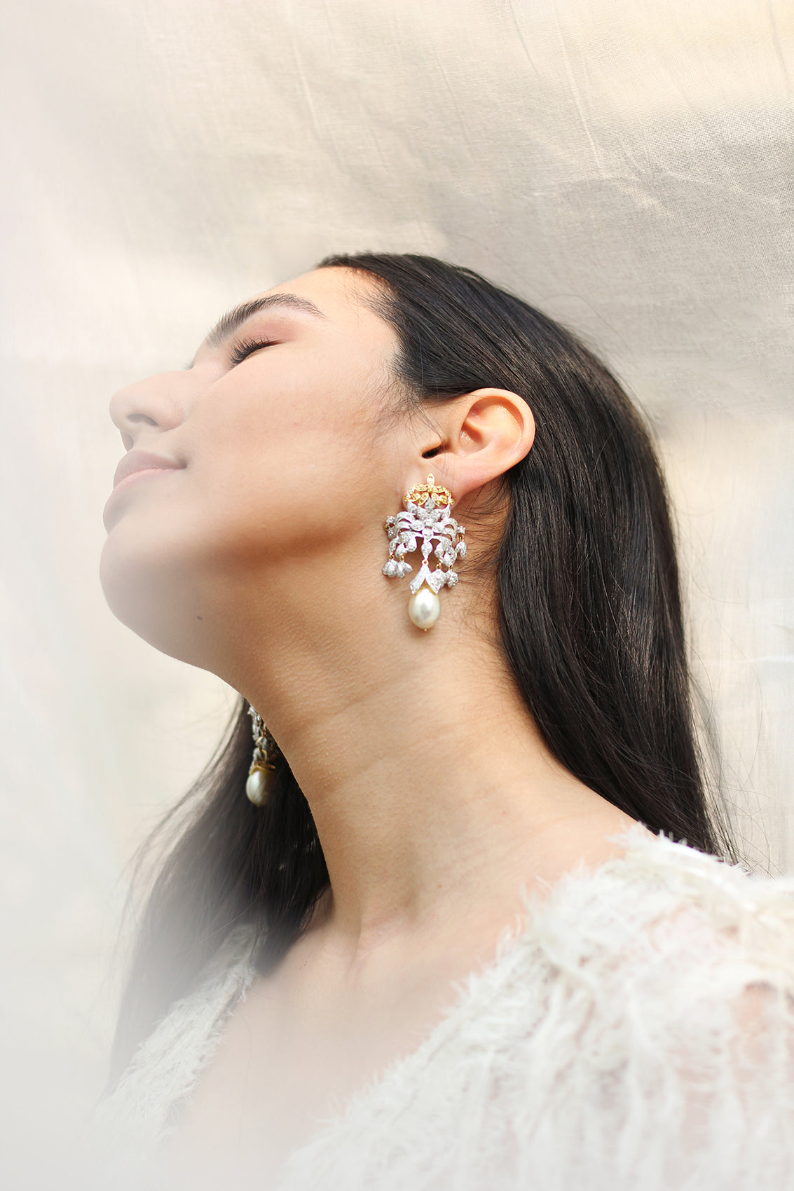 The Diamond Foliage Earrings